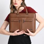 Vaku Luxos® Marcella 14 inch Laptop Bag Premium Laptop Messenger Bag For Men and Women