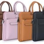 Vaku Luxos® MCQUINN Carbon 14 inch Laptop Bag Premium PU Leather Laptop Sleeve Messenger Bag For Men and Women.