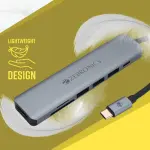Zebronics 7-in-1 Type-C Multiport Adapter with 4K HDMI Output, 100W PD, USB 3.0 5Gbps, Dual USB 2.0, SD and MicroSD Readers, LED Indicator, and Lightweight Aluminium Body (ZEB-TA700)