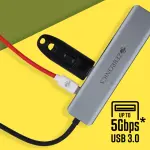 Zebronics 7-in-1 Type-C Multiport Adapter with 4K HDMI Output, 100W PD, USB 3.0 5Gbps, Dual USB 2.0, SD and MicroSD Readers, LED Indicator, and Lightweight Aluminium Body (ZEB-TA700)